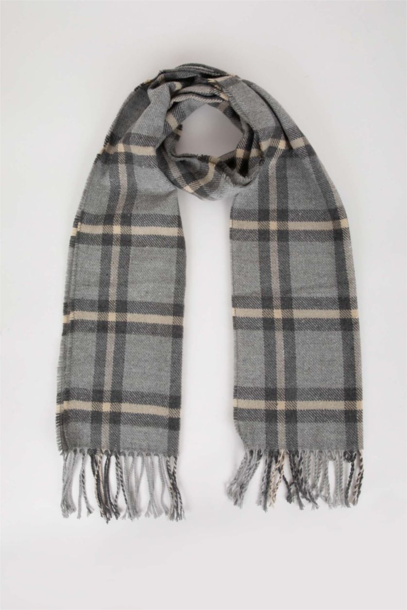 رجالي رمادي سكارف رجالي