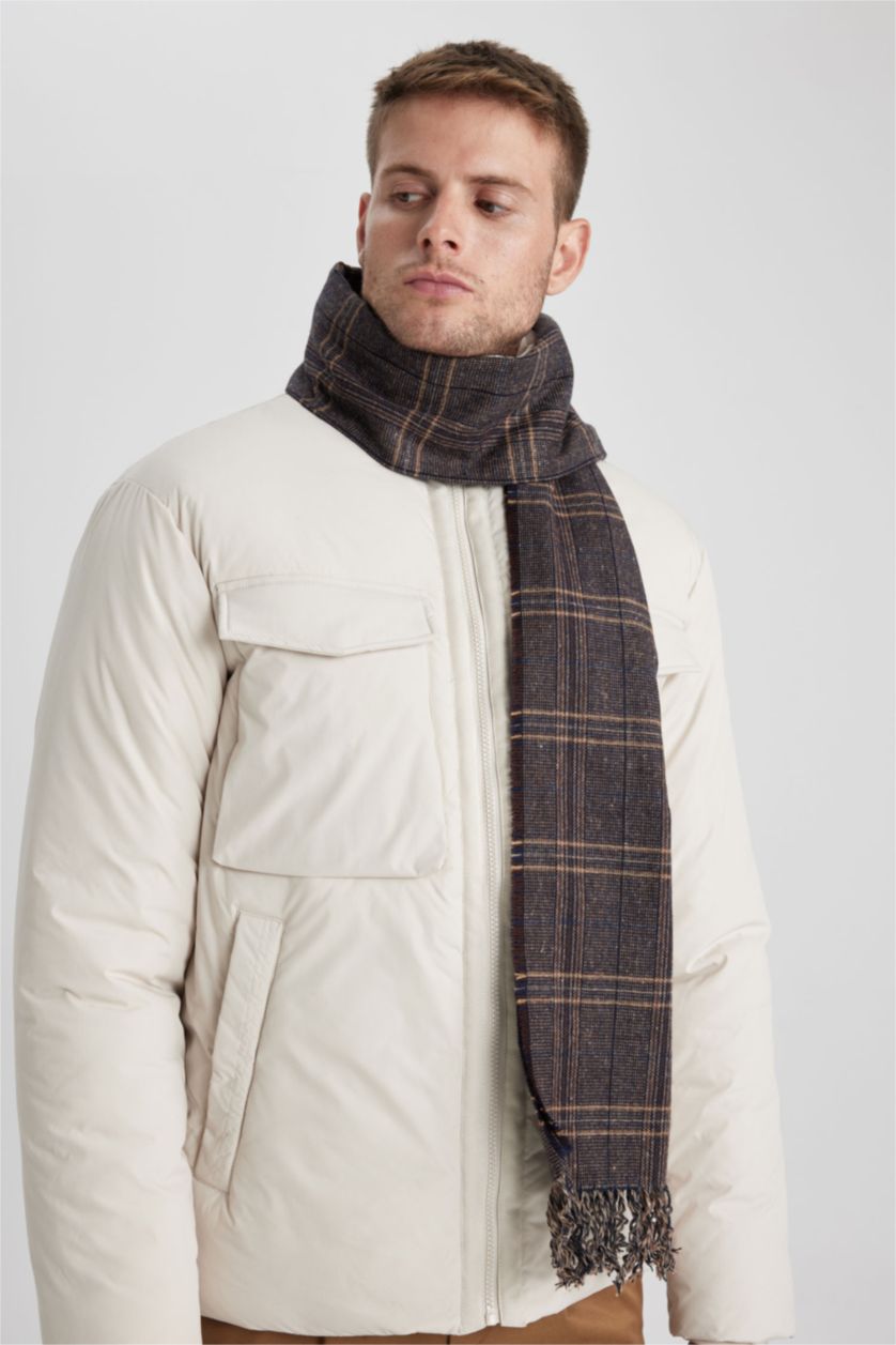 رجال كحلي فاتح سكارف رجالي