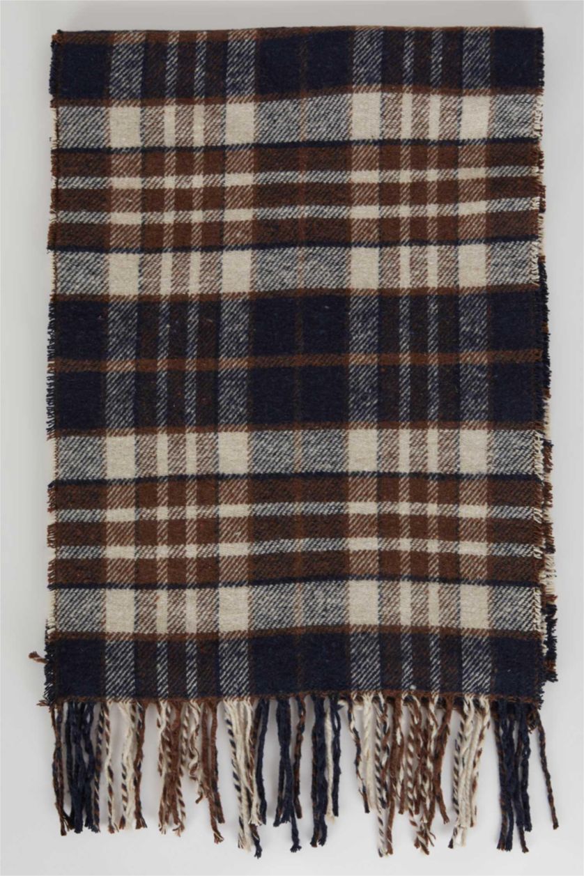 Чоловічий Світло коричневий Шарф Плед вязанный для чоловіків