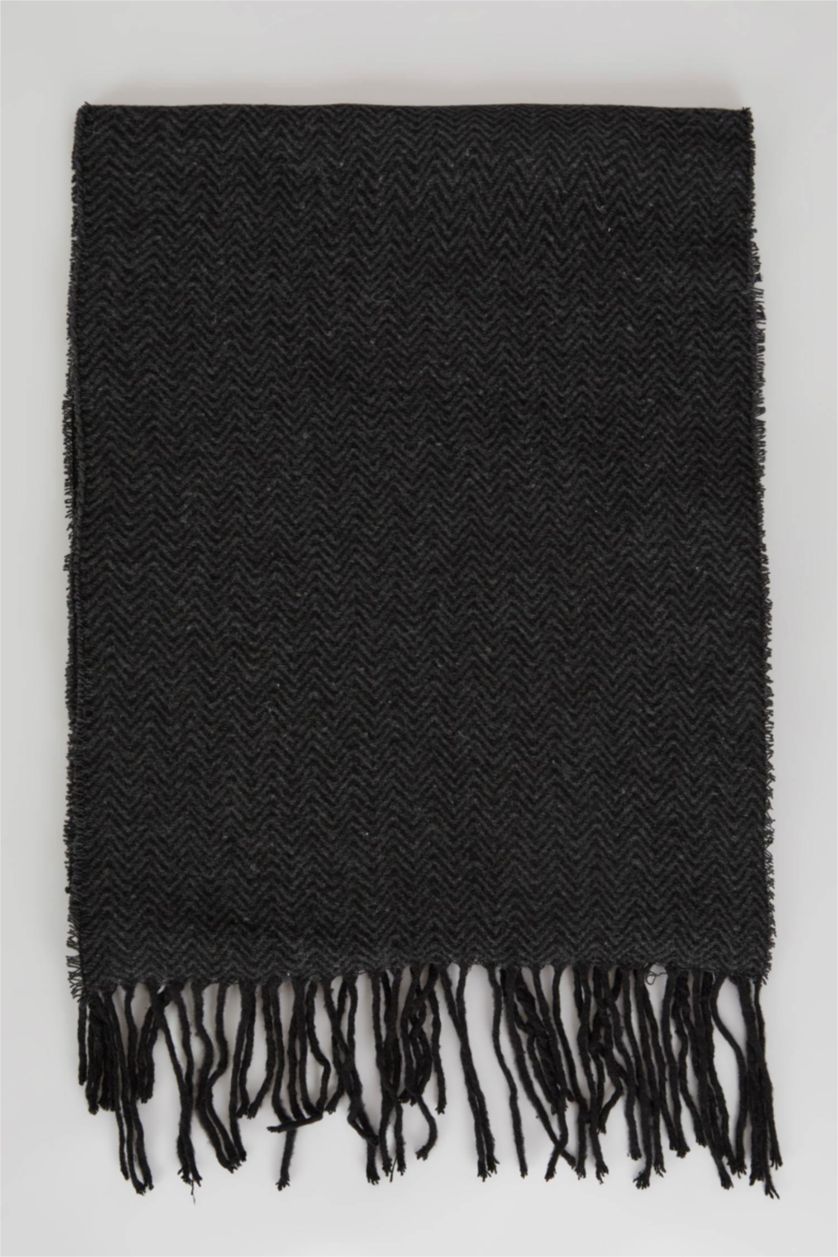 MAN Anthracite Melange Men Woven Scarf