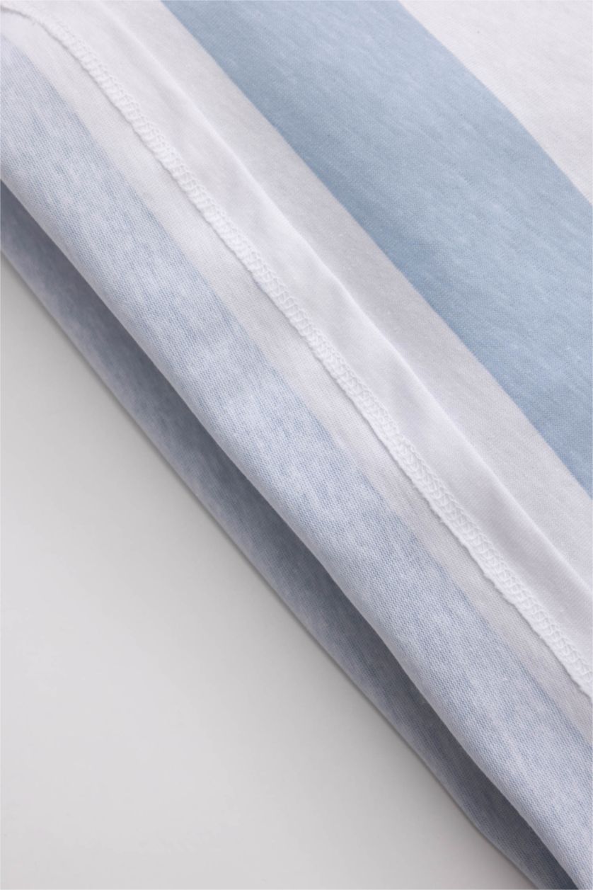 BABY BOY Blue Regular Fit Striped Long Sleeve T-Shirt