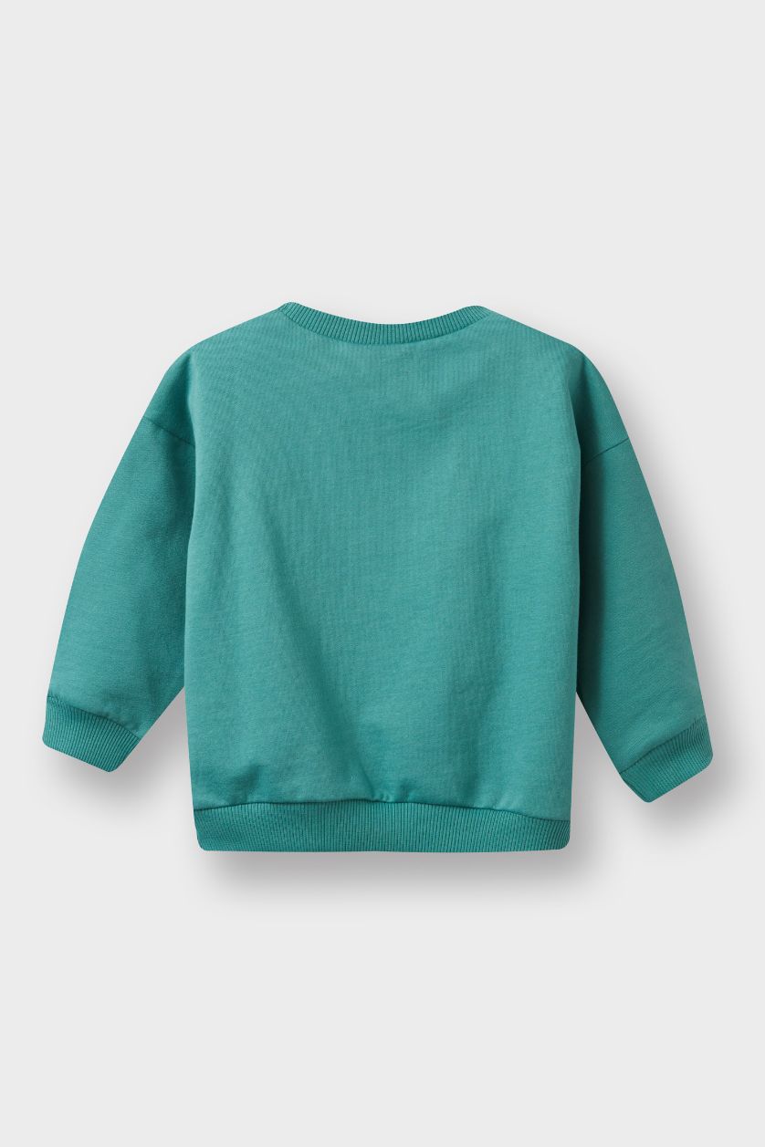 BÉBÉ GARÇON Vert Sweatshirt à col rond pour bébé garçon