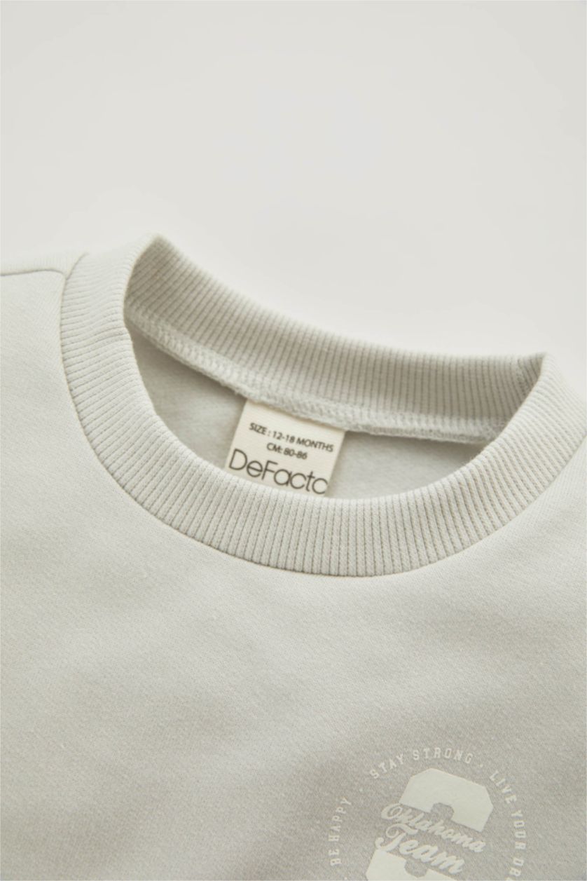 Малыши мальчики Индиго Свитшот с принтом из тонкой ткани для малышей мальчиков, 2 шт