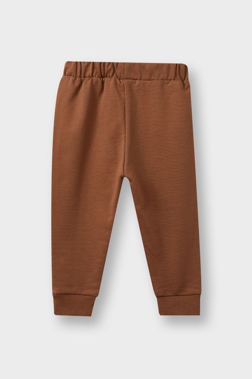 Baby Boy Beige Baby Boy 2 Piece Sweatpants