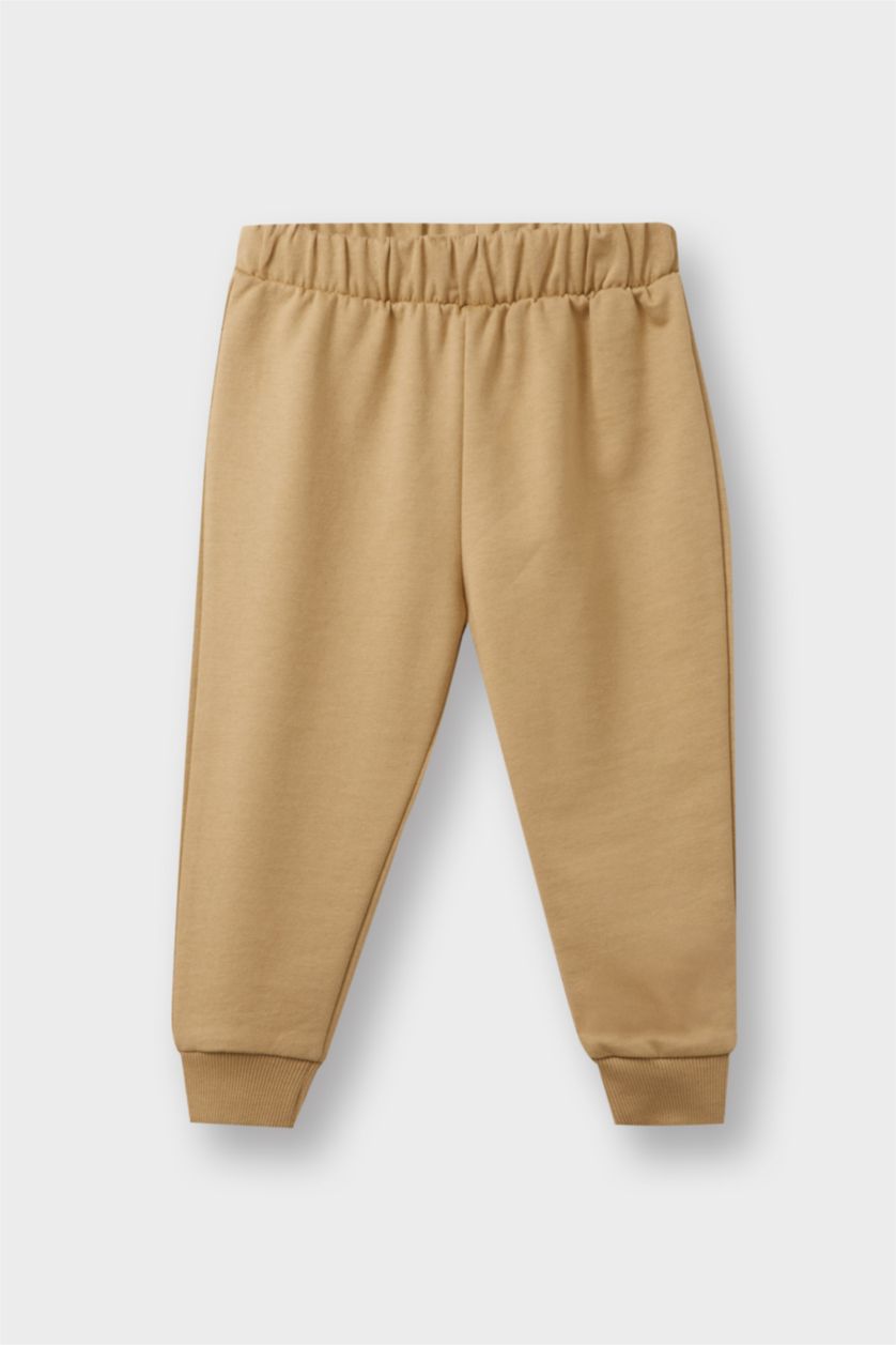Baby Boy Beige Baby Boy 2 Piece Sweatpants