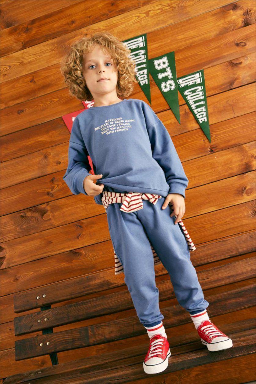 BÉBÉ GARÇON Bleu Ensemble Coupe Régulière Pour BéBé Garçon - 2 Pièces