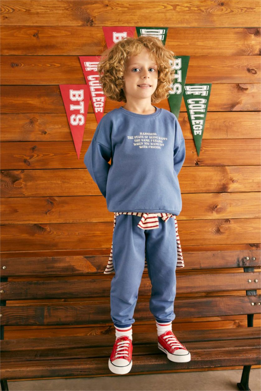 BÉBÉ GARÇON Bleu Ensemble Coupe Régulière Pour BéBé Garçon - 2 Pièces