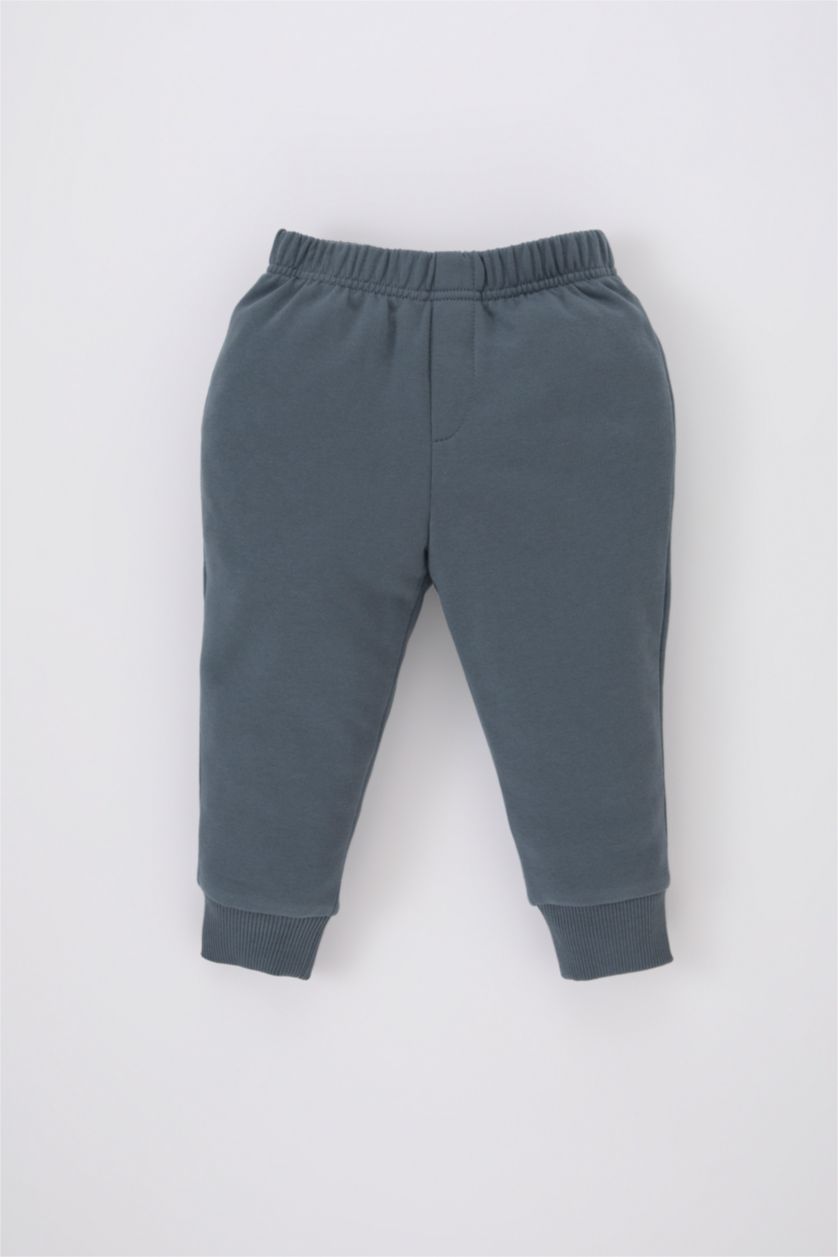 BÉBÉ GARÇON Gris Ensemble De Sweat-Shirt Et Pantalon De Survêtement Imprimé Slogan Pour Bébé Garçon - 2 Pièces