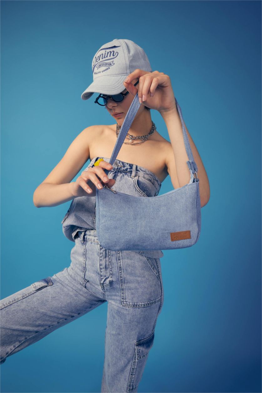 WOMAN Blue Denim Hand Bag