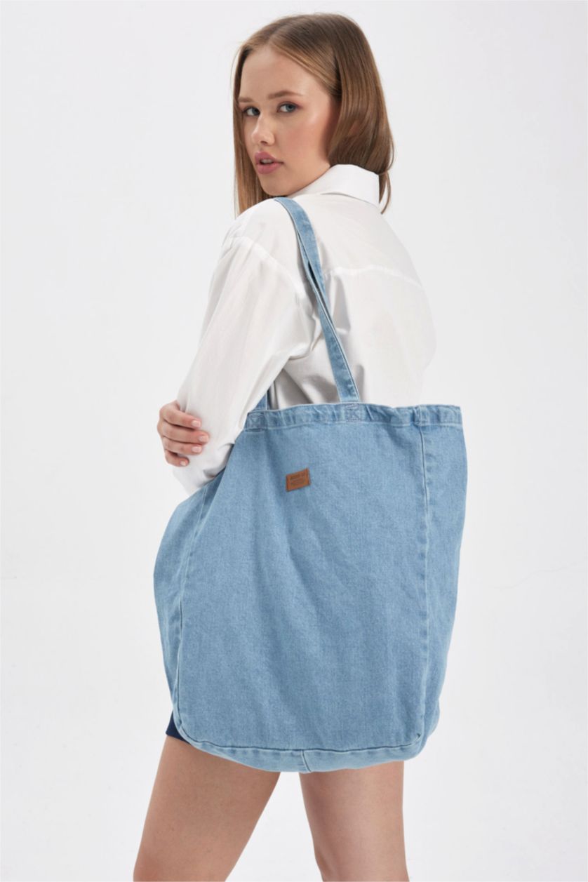 نساء أزرق Denim Shoulder bag