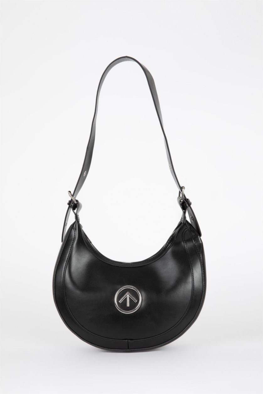 WOMAN Black Woman Faux Leather Shoulder Bag
