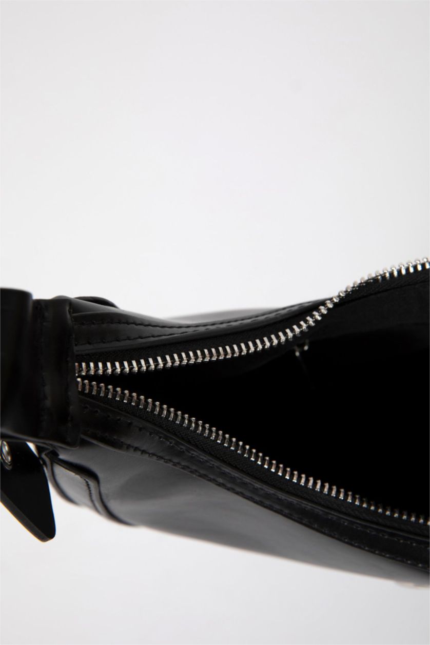 WOMAN Black Woman Faux Leather Shoulder Bag