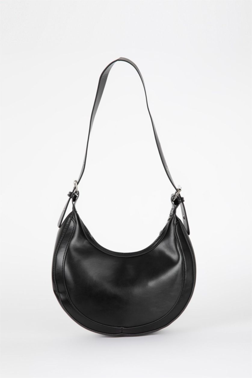 WOMAN Black Woman Faux Leather Shoulder Bag