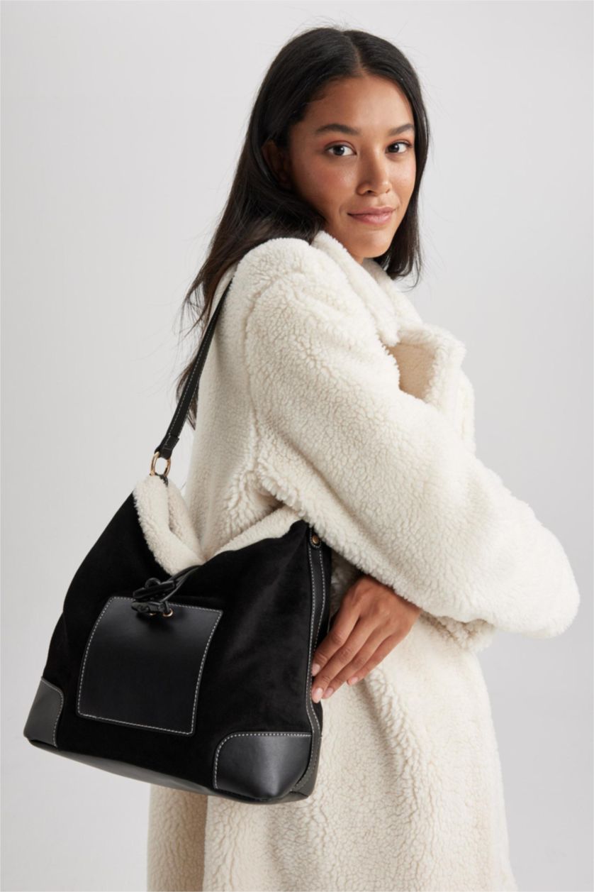 نساء أسود Suede Shoulder bag