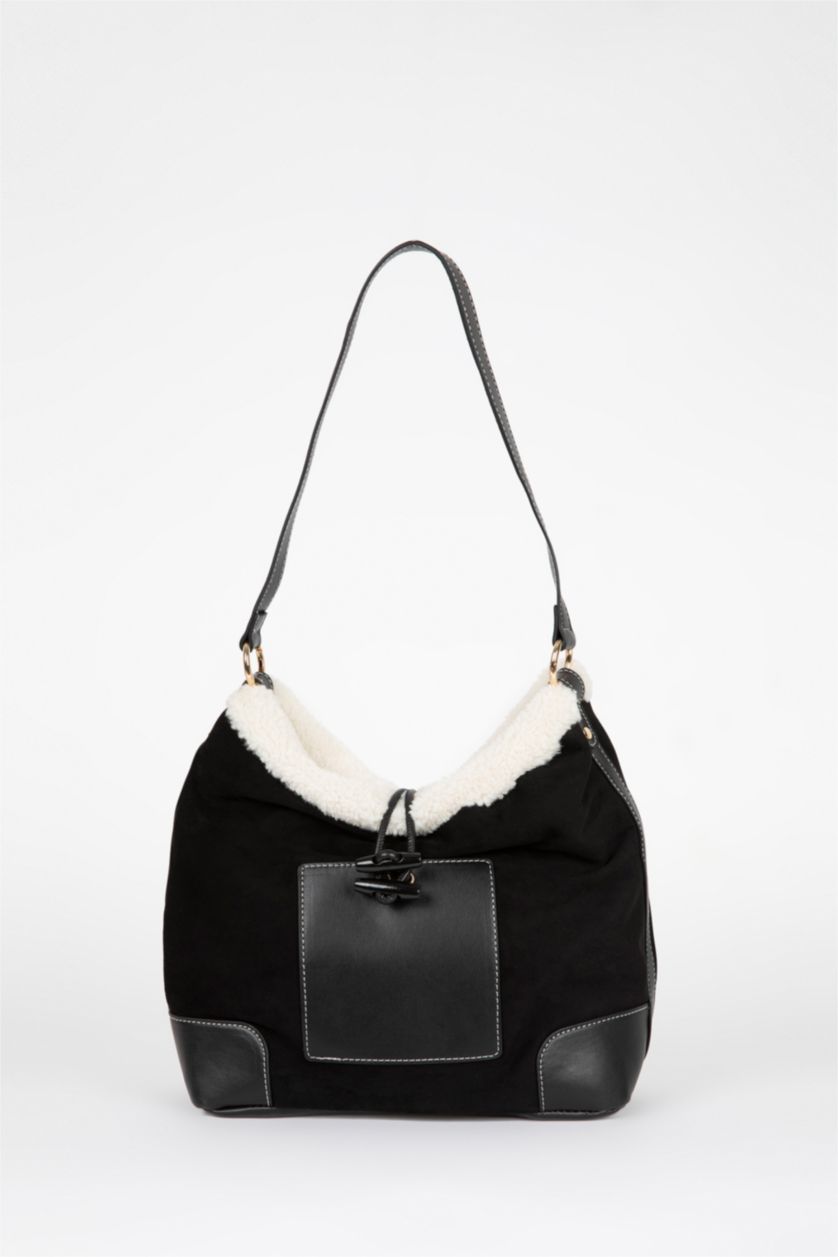 نساء أسود Suede Shoulder bag