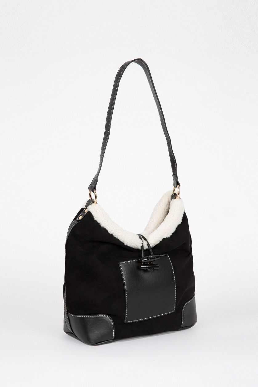 نساء أسود Suede Shoulder bag