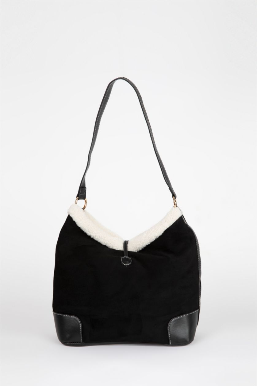 نساء أسود Suede Shoulder bag