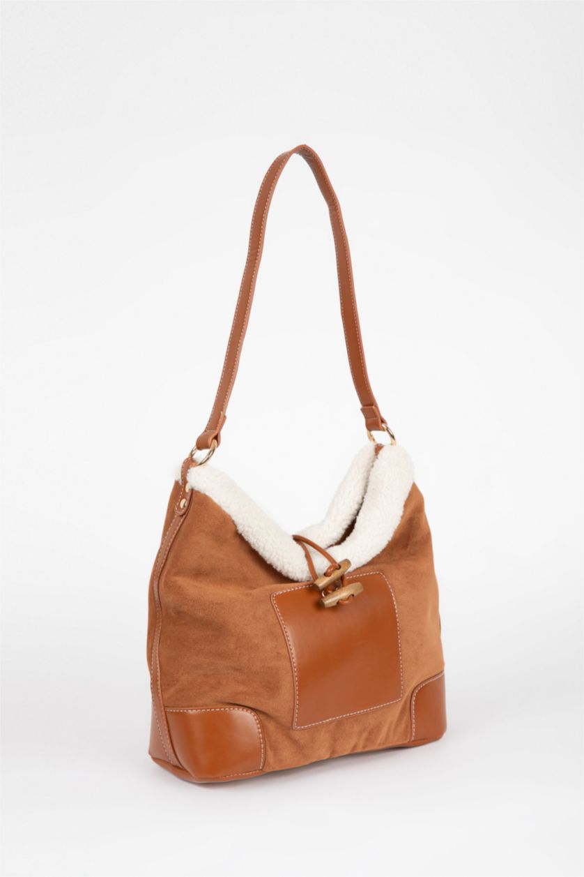 Kadın Taba Kadın Süet Omuz Çantası