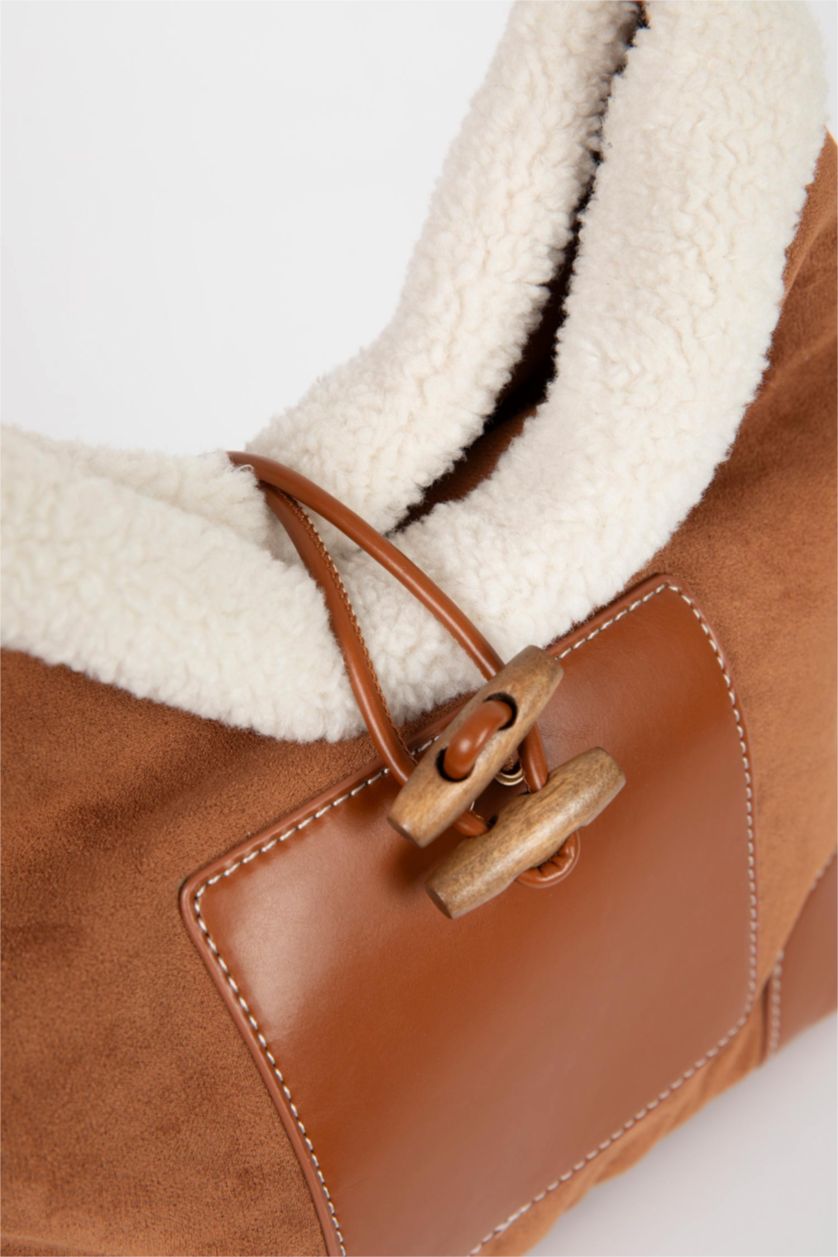 Kadın Taba Kadın Süet Omuz Çantası