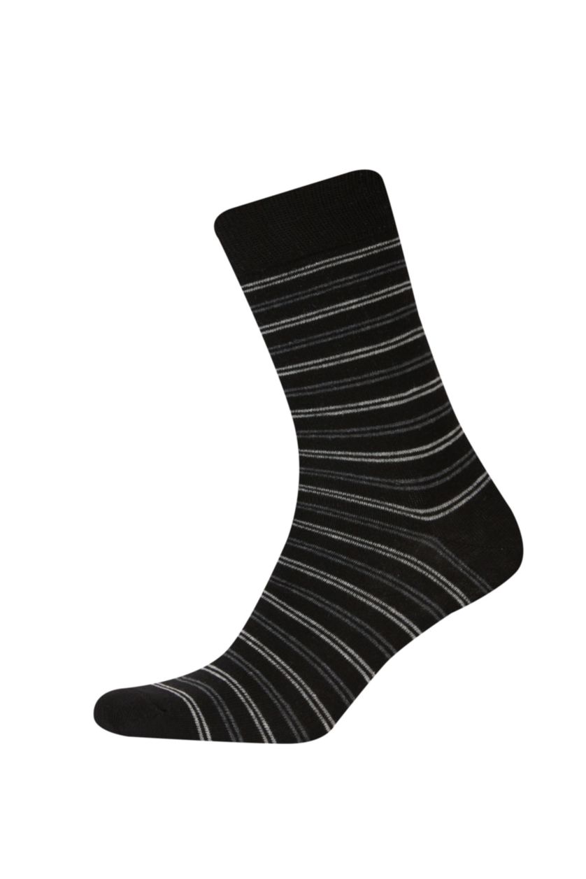 HOMME Noir Ensemble De Chaussettes Longues Coton pour Homme - 5 Pièces