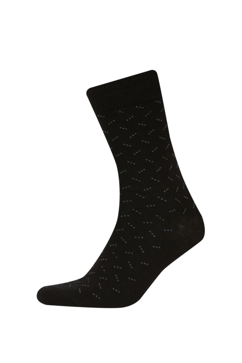 HOMME Noir Ensemble De Chaussettes Longues Coton pour Homme - 5 Pièces