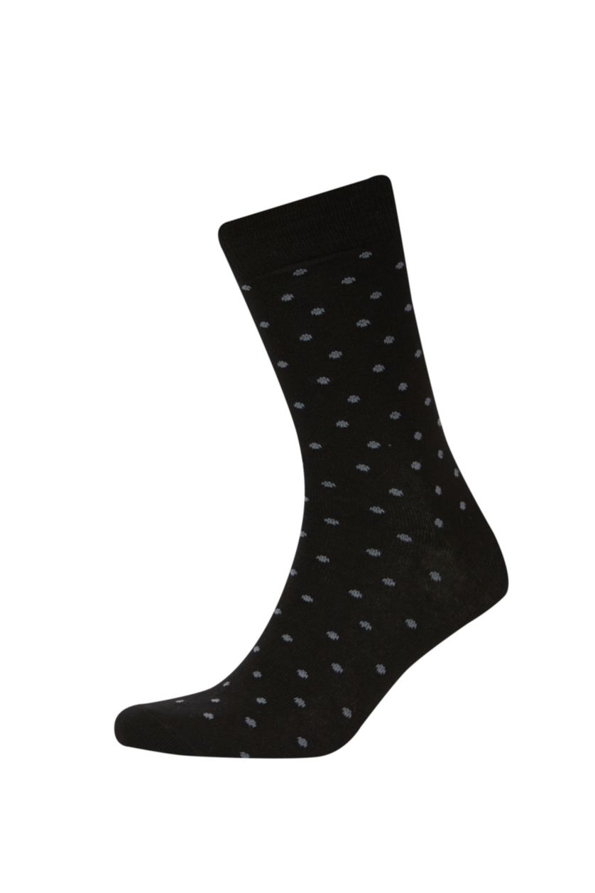 HOMME Noir Ensemble De Chaussettes Longues Coton pour Homme - 5 Pièces