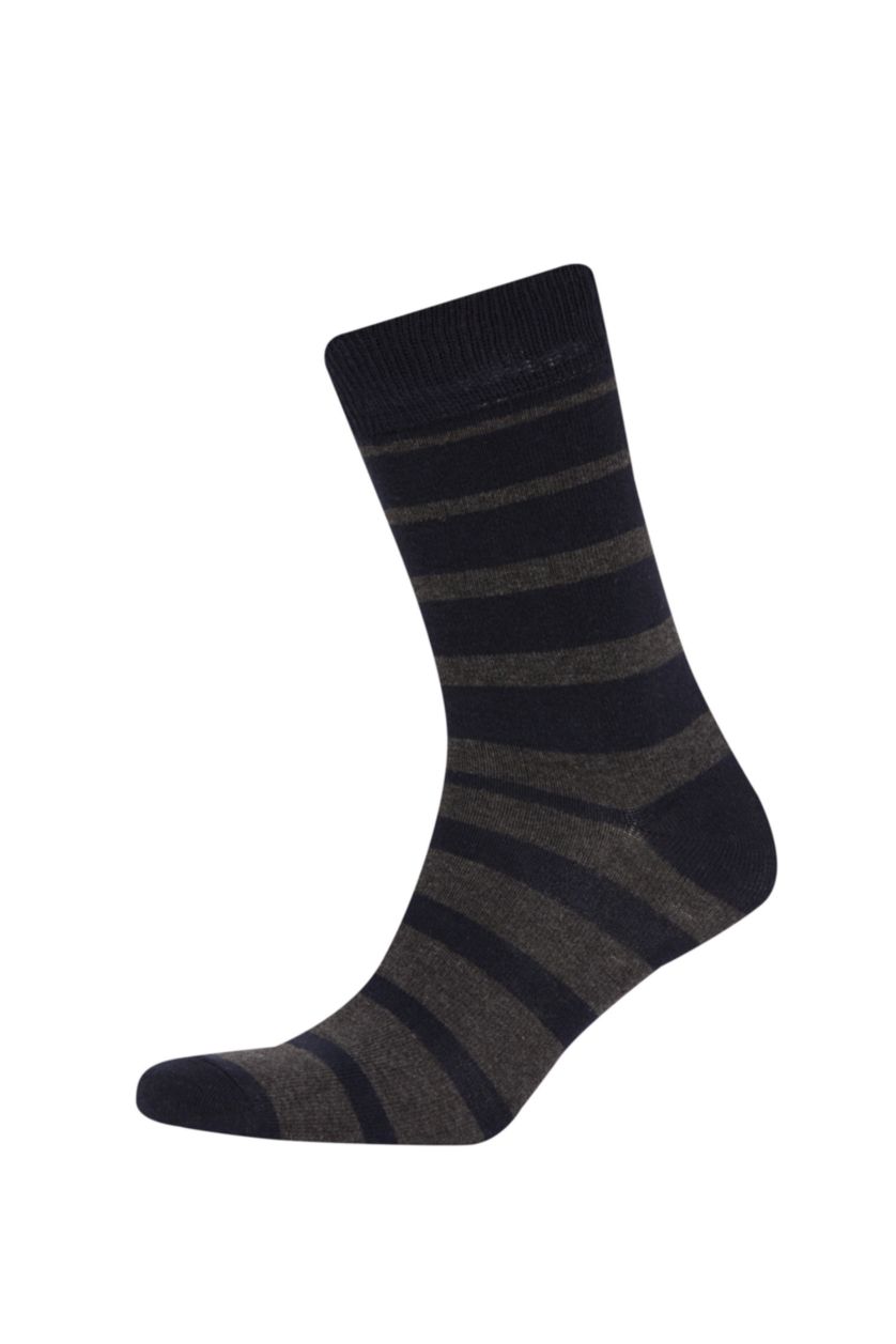 HOMME Noir Lot de 5 paires de chaussettes longues en coton pour homme