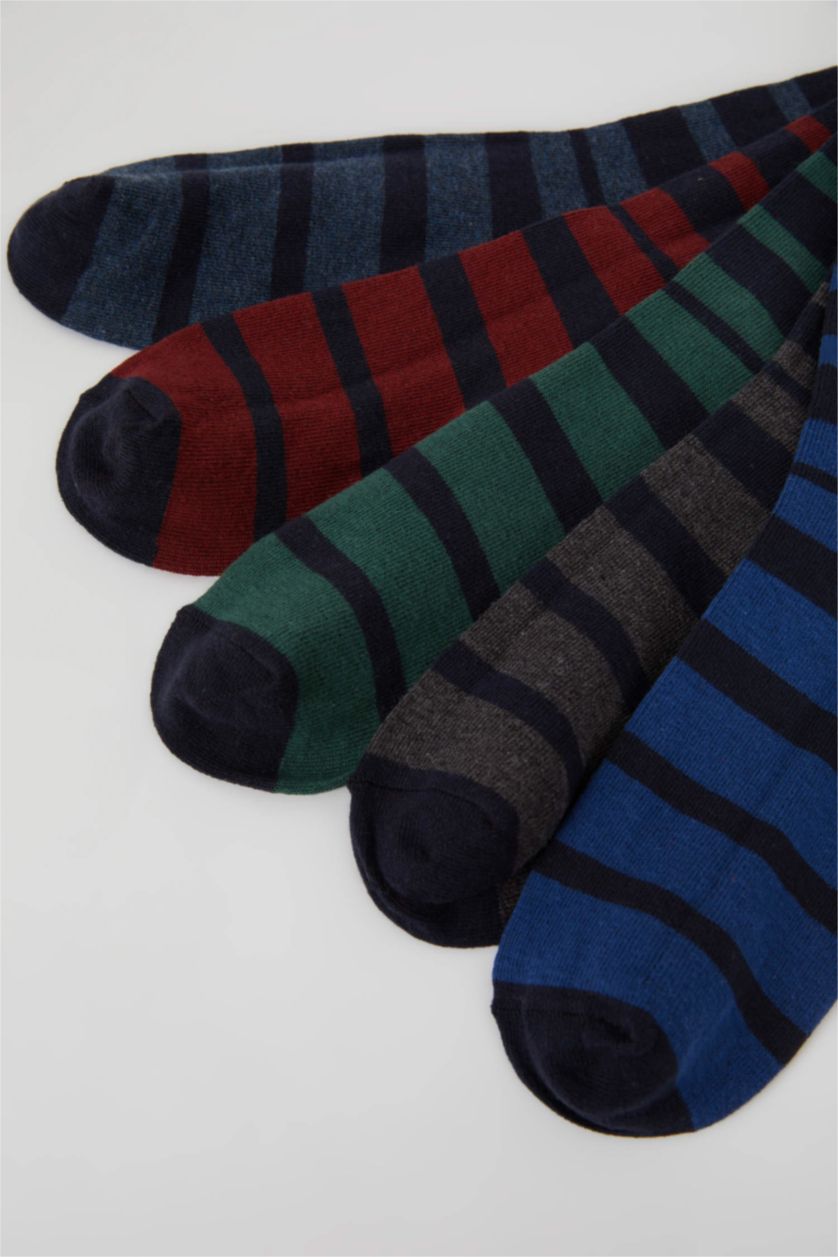 HOMME Noir Lot de 5 paires de chaussettes longues en coton pour homme