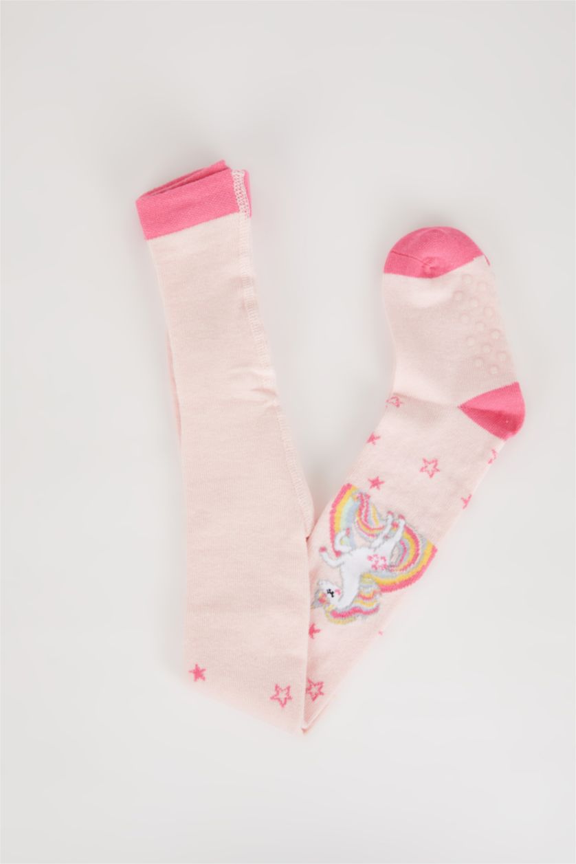 Kız Bebek Pembe Pamuklu Külotlu Çorap Kız Bebek