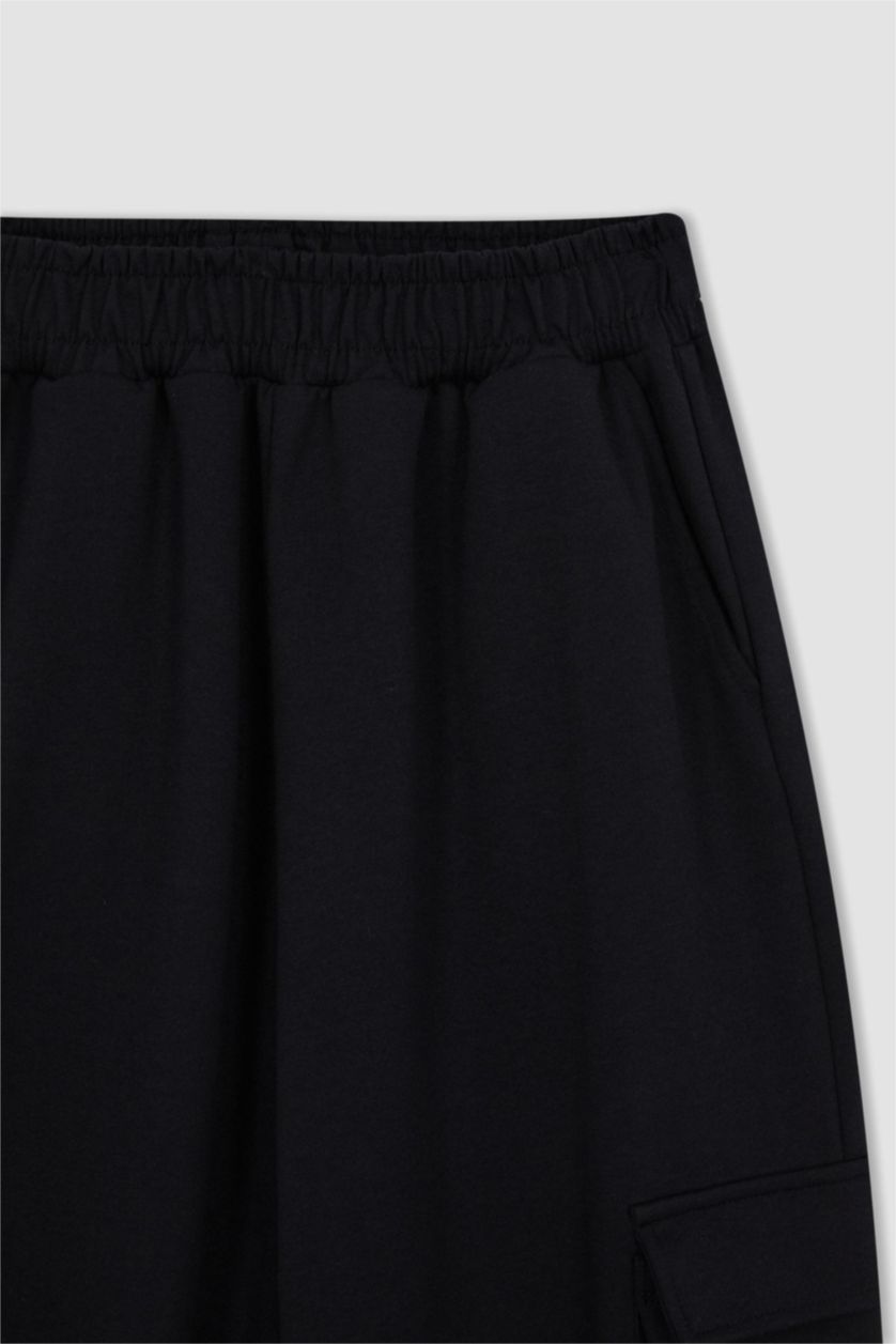 نساء أسود بنطلون سويت بانتس من قماش رقيق