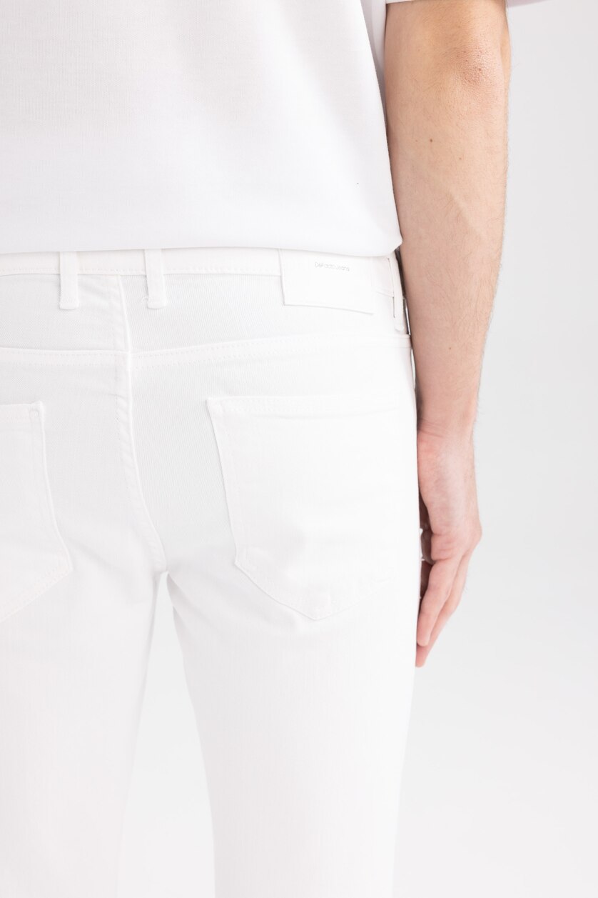 رجال أبيض Carlo Skinny Fit Trousers