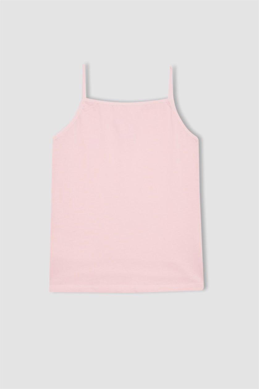 بناتي زهري تانك توب بناتي قصة عادية من قطعتين