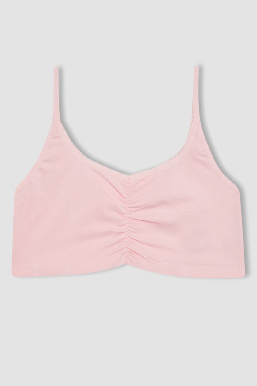 Kız Çocuk - Genç Kız Pembe Basic Düz First Bra