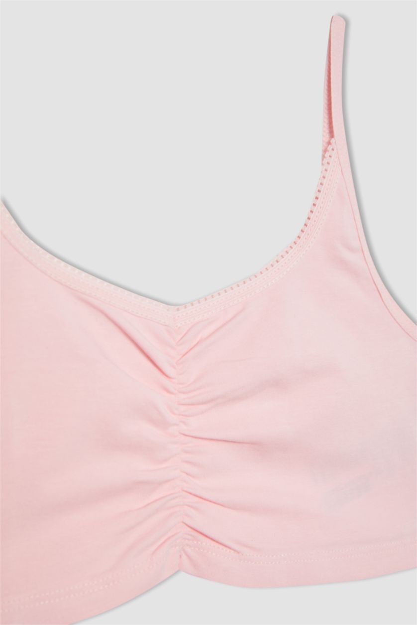Kız Çocuk - Genç Kız Pembe Basic Düz First Bra