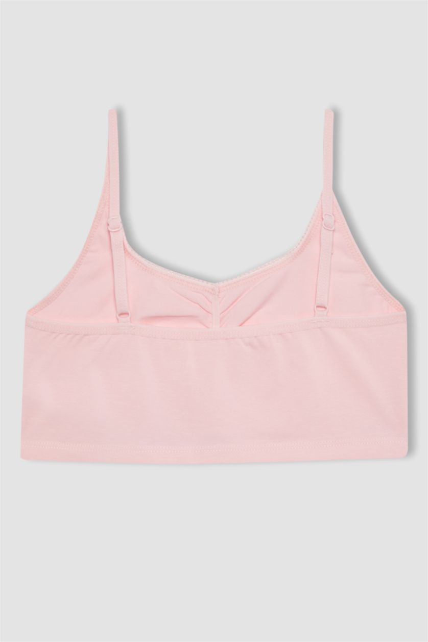 Kız Çocuk - Genç Kız Pembe Basic Düz First Bra