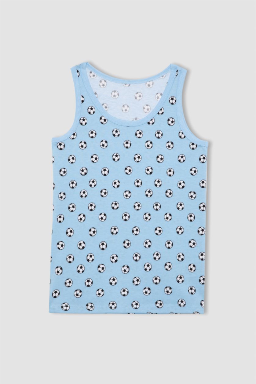 BOYS & TEENS White Boy 2 piece Regular Fit Tank Top