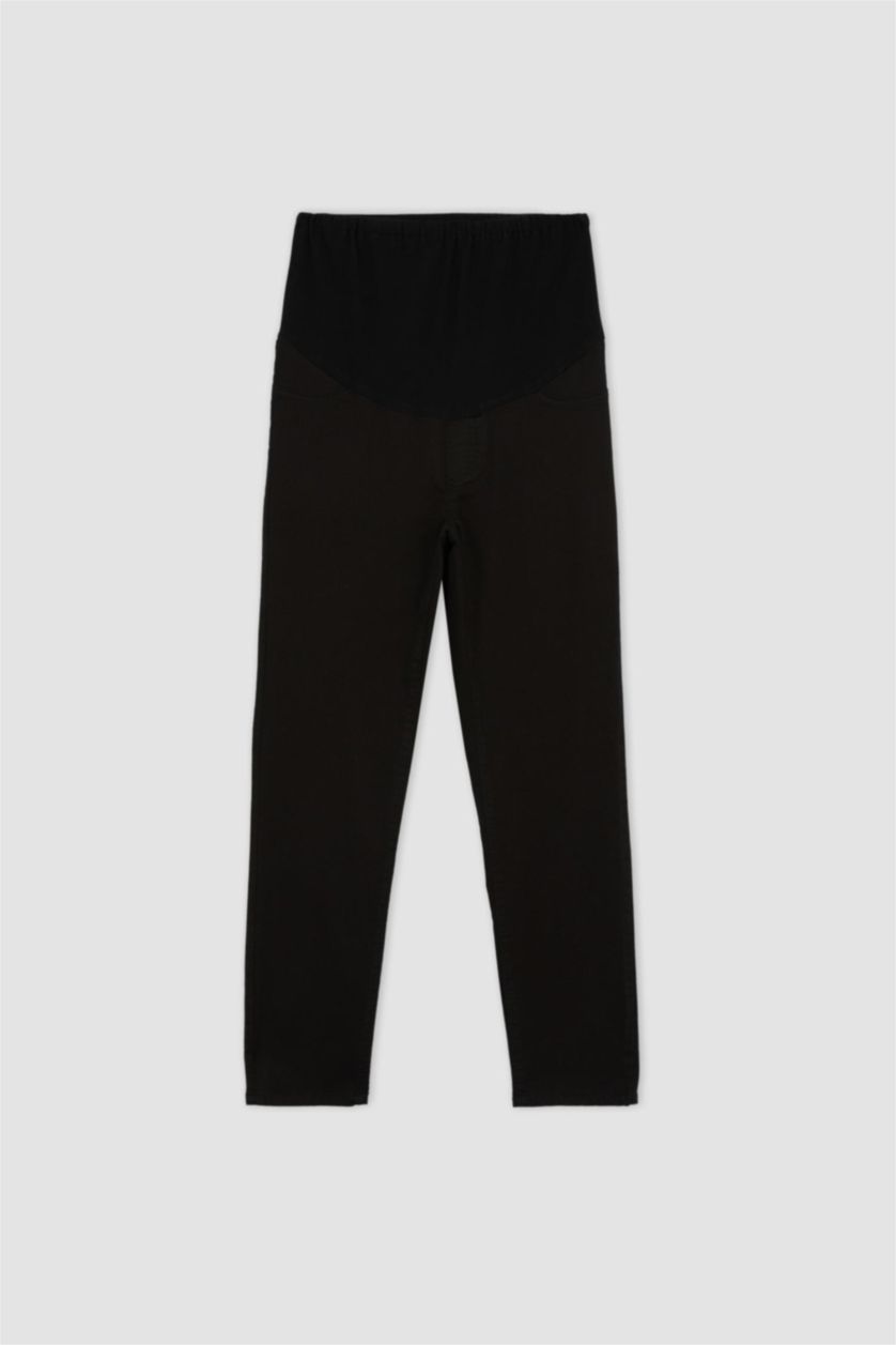 WOMAN Black Skinny Fit Long Maternity Bottom