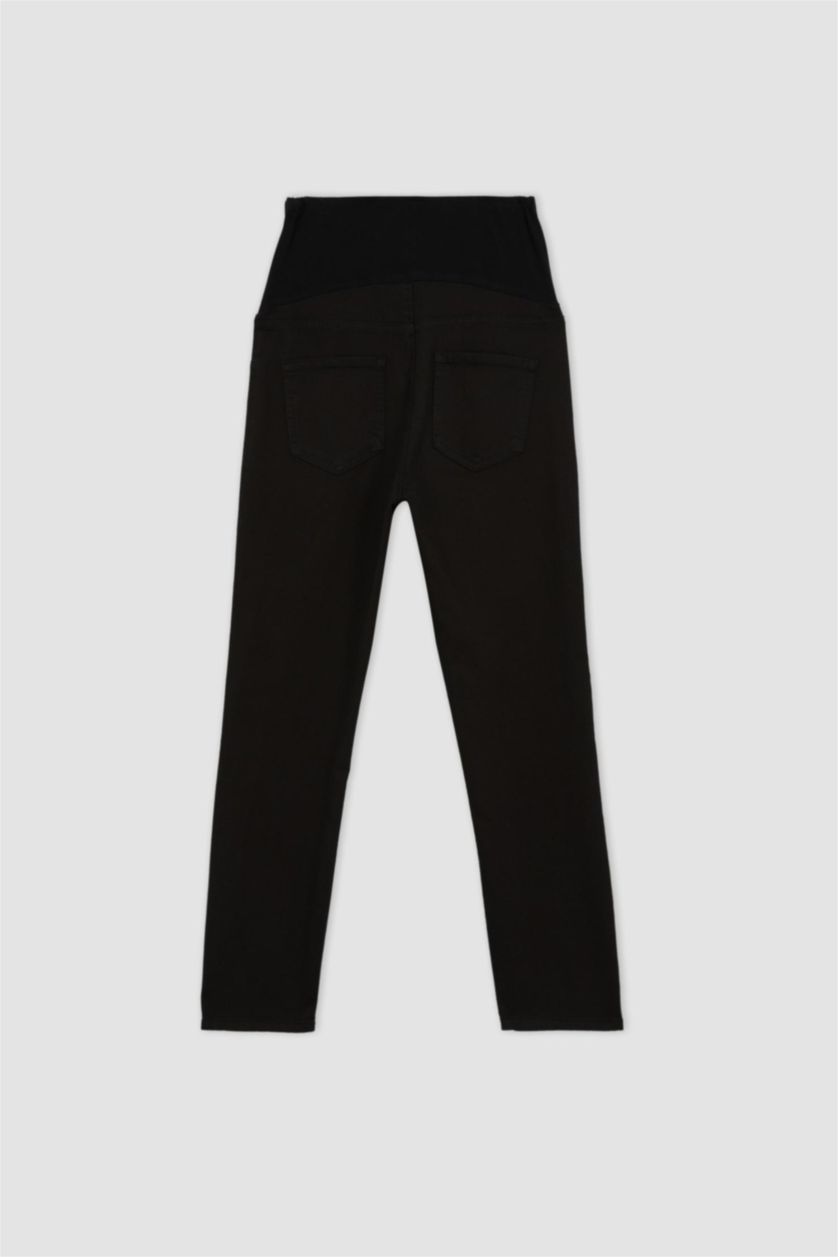 WOMAN Black Skinny Fit Long Maternity Bottom