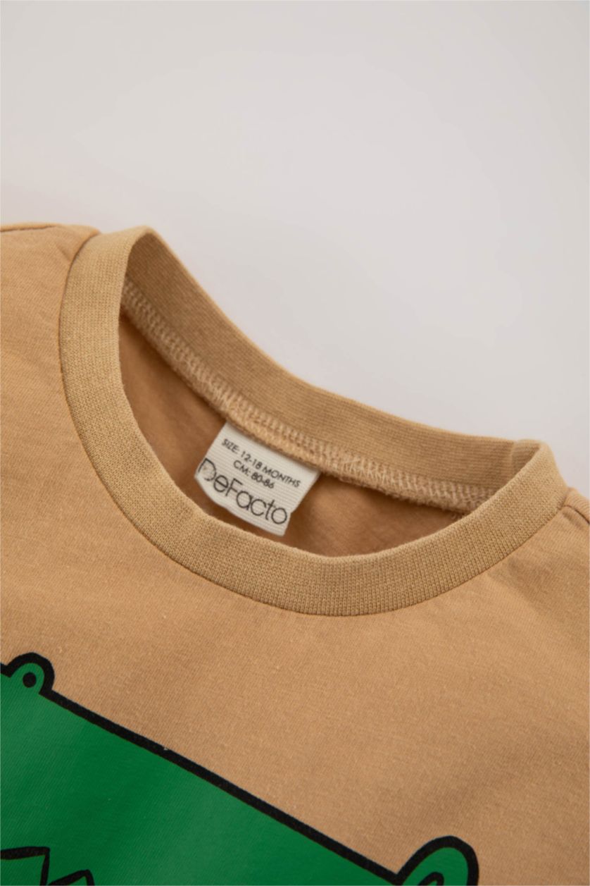 Малыши мальчики Бежевый Комплект вязанный 2 шт. стандартного кроя диназавр для малышей мальчиков