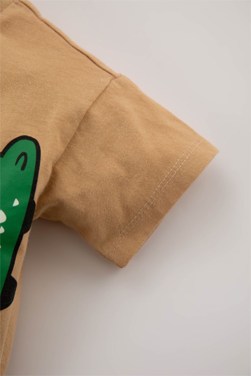 Малыши мальчики Бежевый Комплект вязанный 2 шт. стандартного кроя диназавр для малышей мальчиков