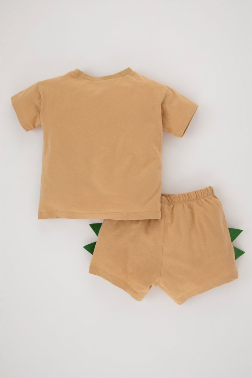 Малыши мальчики Бежевый Комплект вязанный 2 шт. стандартного кроя диназавр для малышей мальчиков