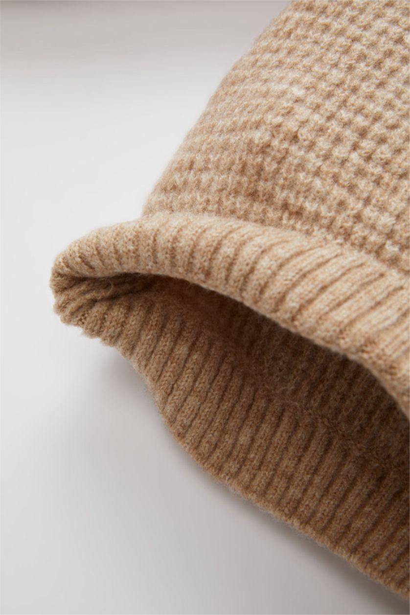 BABY BOY Light Brown Baby Boy Regular Fit Crew Neck Pullover