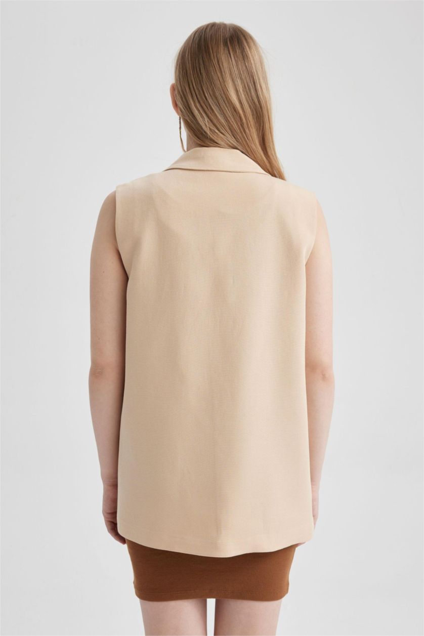 Женщины Бежевый Жилет для женщин