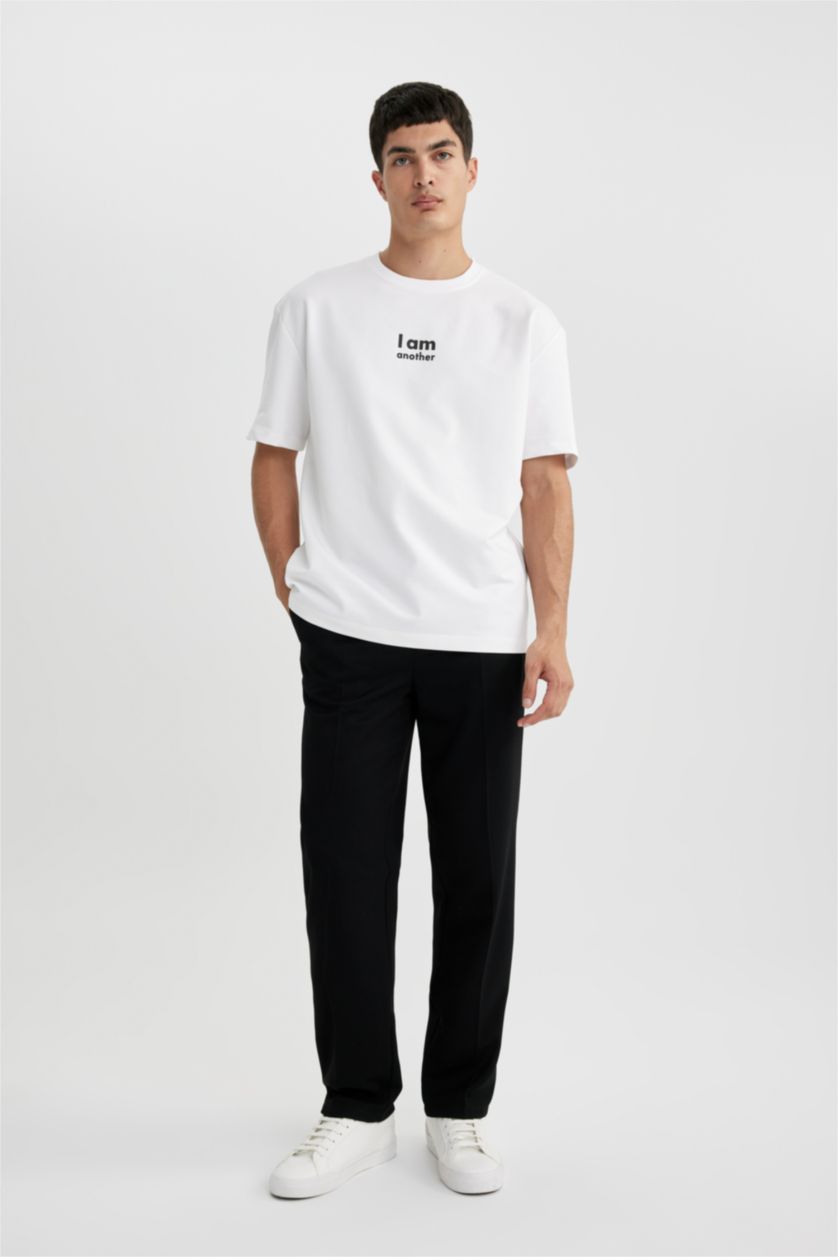 MAN White Oversize Fit Short Sleeve T-Shirt