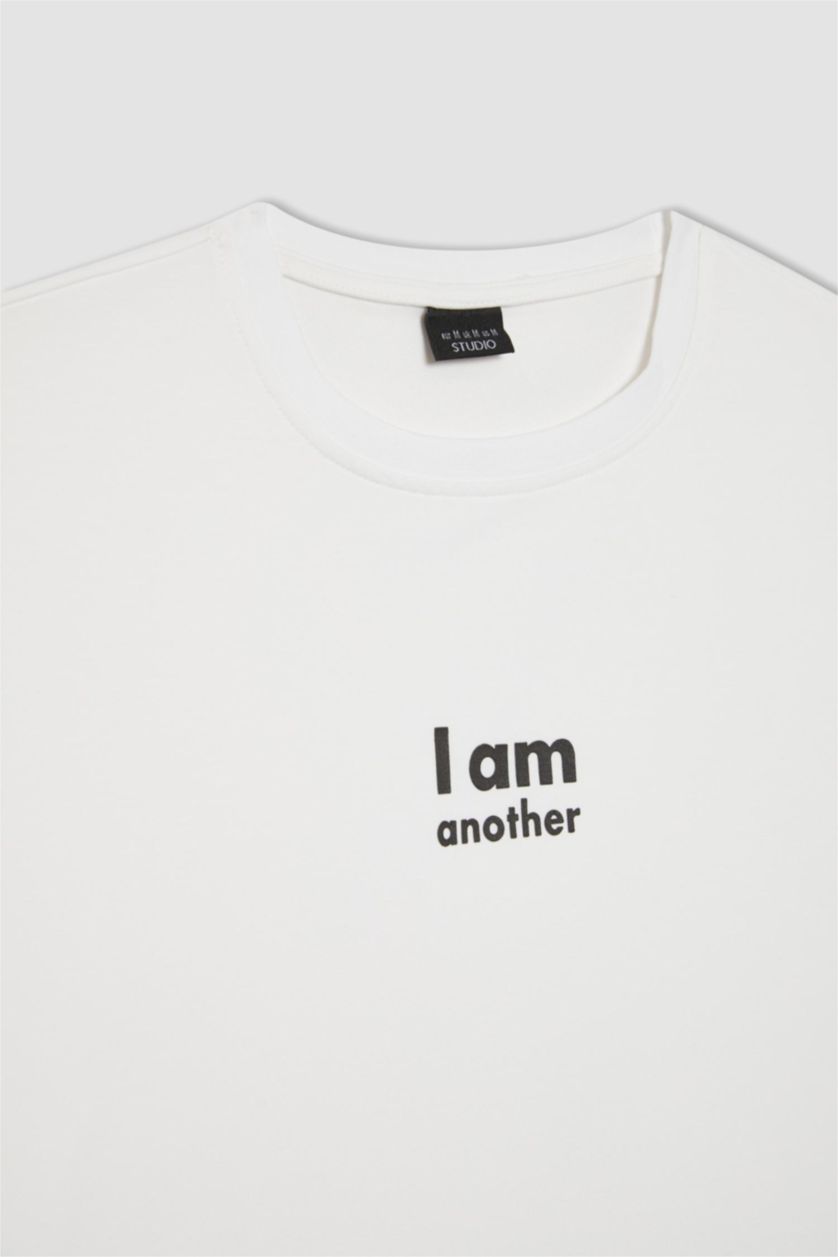 MAN White Oversize Fit Short Sleeve T-Shirt