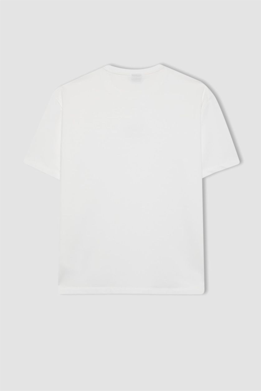 MAN White Oversize Fit Short Sleeve T-Shirt