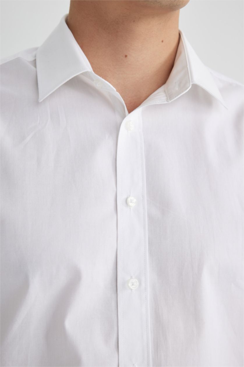 رجالي اوف وايت Slim Fit Long Sleeve Shirt