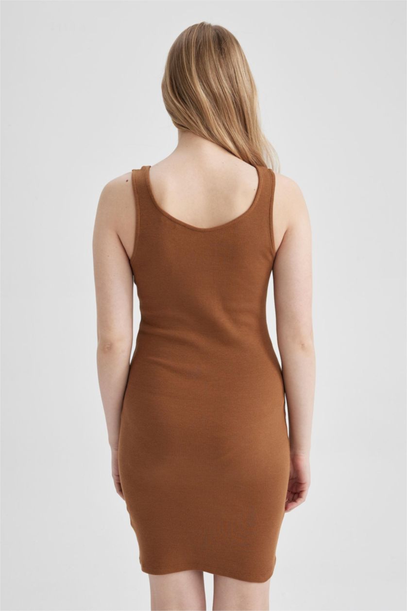 WOMAN Camel Camisole Mini Dress