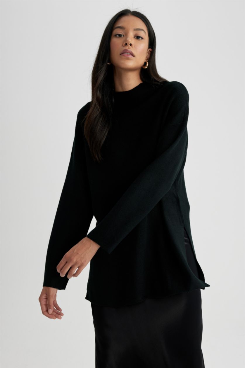 نساء أسود Relax Fit Tunic