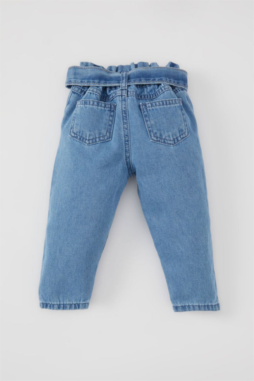 BABY GIRL Blue Baby Girl Regular Fit Straight Leg Jeans